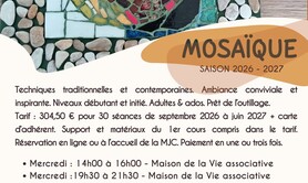 Mosaïque & Poésie - Les ateliers de  Gabrielle - 2026-2027