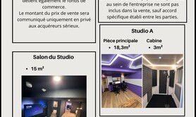 À VENDRE – STUDIO D'ENREGISTREMENT