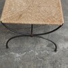 Tabouret X fer forgé
